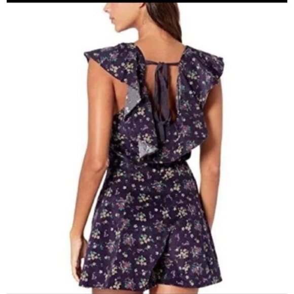 Free People Violet Visions Romper Floral Corduroy Size XS - Picture 5 of 13